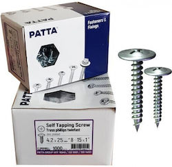 Patta Ξυλόβιδα Σταυρού Γαλβανιζέ με Διάμετρο M4.2 και Μήκος 16mm 1000τμχ