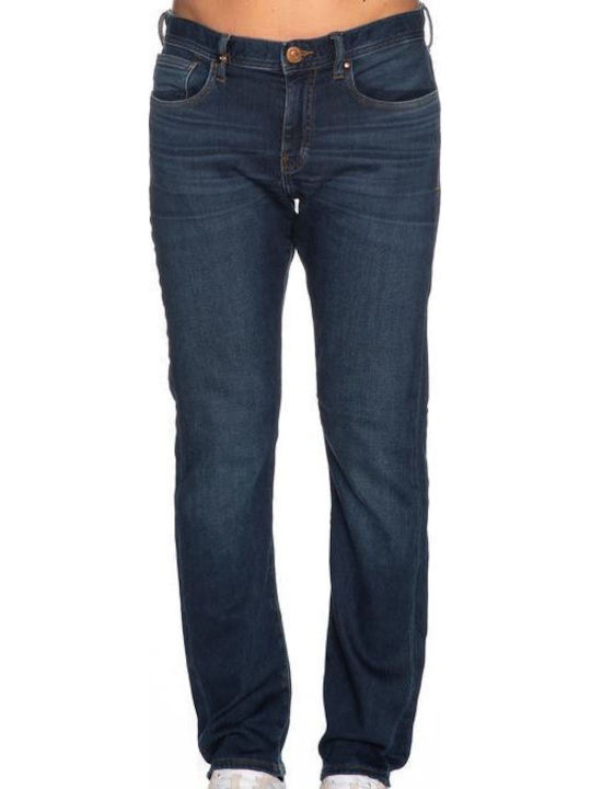 Men's Jeans Pants Cropped with Slim Fit Navy Blue
