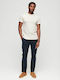 D2 Stud Slim Tapered Stretch Chino Trousers Chino in Slim Fit Eclipse Navy
