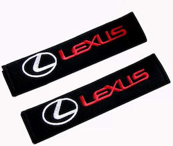 Set of 2pcs Car Seat Belt Pads Red