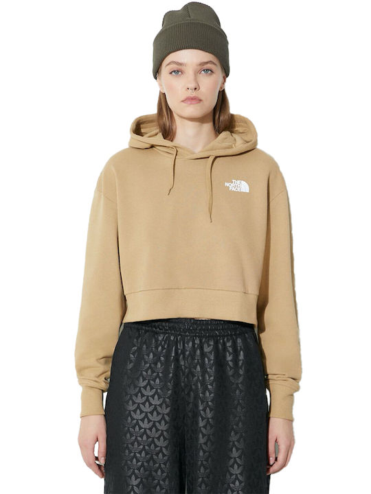 The North Face Women's Cropped Hooded Sweatshirt Beige