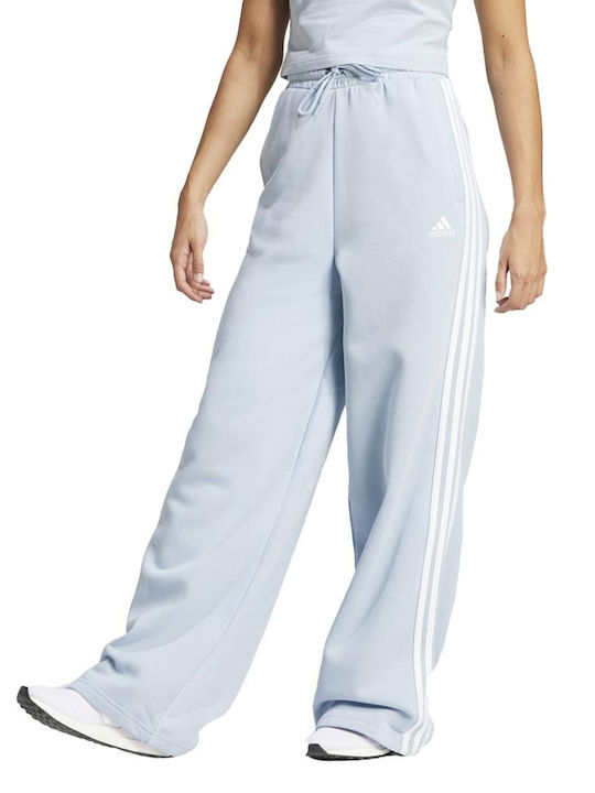 Adidas Παντελόνι Γυναικείας Φόρμας Καμπάνα Σιελ Fleece