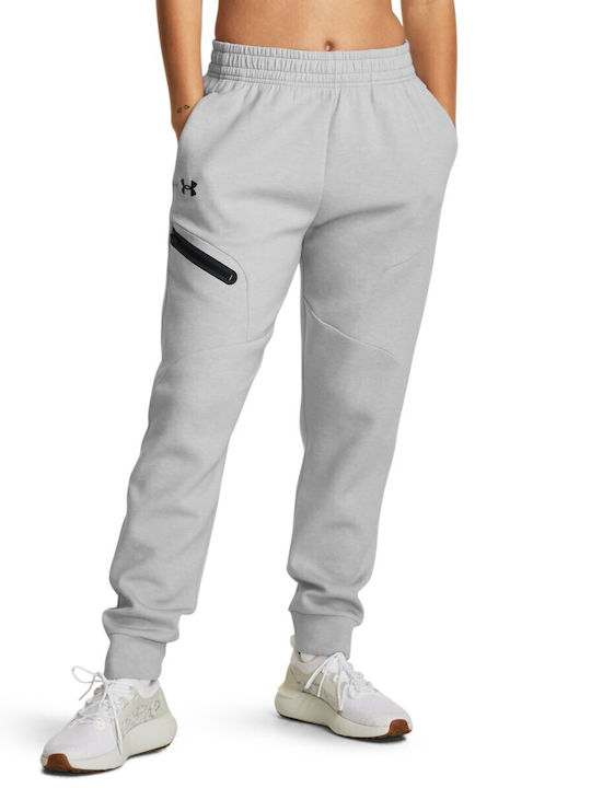 Under Armour Παντελόνι Φόρμας με Λάστιχο Γκρι