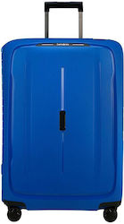 Samsonite Essens Spinner Large Travel Suitcase Hard Blue with 4 Wheels Height 75cm