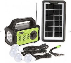 Solar Lighting System GD LITE 8076 with 4 Lamps