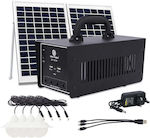 Autonomous Solar Lighting System EP-1212C with Speaker , Radio , Flash Light , Light System & Charger with 3 lamps and 15W solar panel