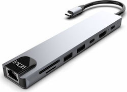 Inca ITPC-7T USB-C Docking Station με HDMI 4K PD Ethernet