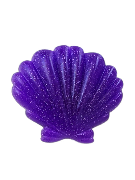 Crocs Shoe Decoration Accessory Shell Design Purple Glitter