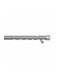 Metallic Curtain Pole Soleil Tapo Single Diameter 25mm Length 240cm Nickel A298800 16660
