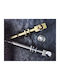 Aslanis Home Металик Корниз Movie Metal Двоен с Пръчка Φ30мм 220бр GOLD