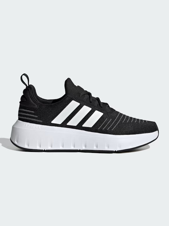 Adidas Αθλητικά Παιδικά Παπούτσια Running Swift Run 23 J Μαύρο-Λευκό