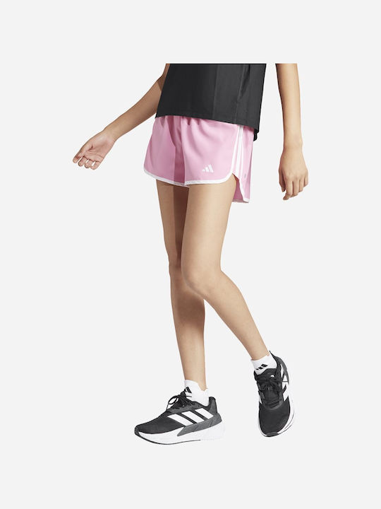 Adidas Marathon 20 Γυναικείο Αθλητικό Σορτς Ροζ