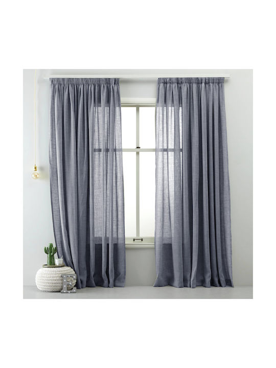 Saray Home Перде С Плик С Писалка Hena Сиво 140x280см