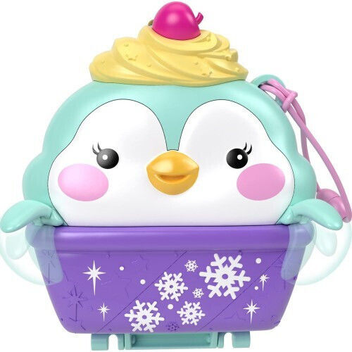Mattel Compact Polly Pocket Snow Sweet Penguin Compact for 4+ Years (Miscellaneous Designs)