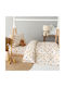 Palamaiki Sheet Set Single with Elastic Band Cotton My Kingdom Beige 170x260cm 3pcs