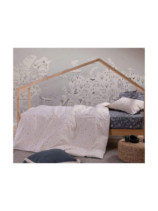 Nef-Nef Homeware Seturi de cearșafuri Single Bumbac Ecru 170x260cm 035091 3buc