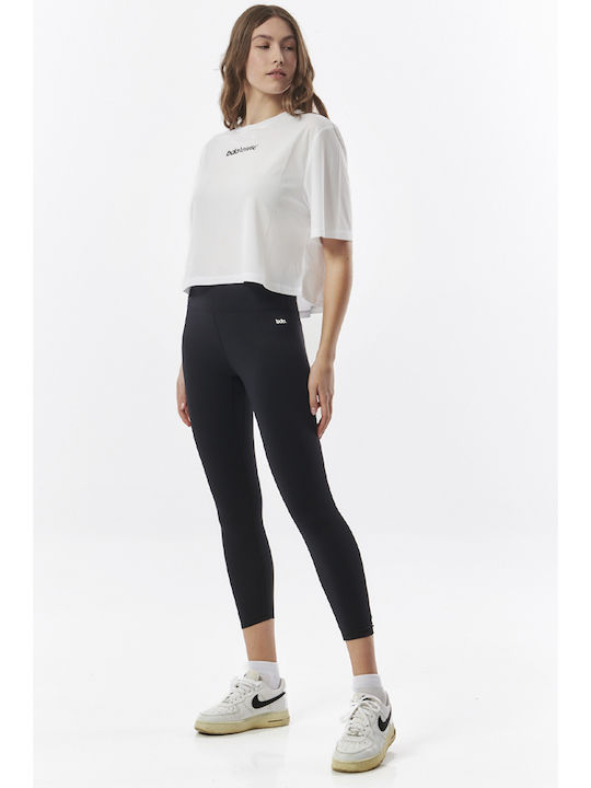 Body Action Colanti de femei Cropped Colanti Negru