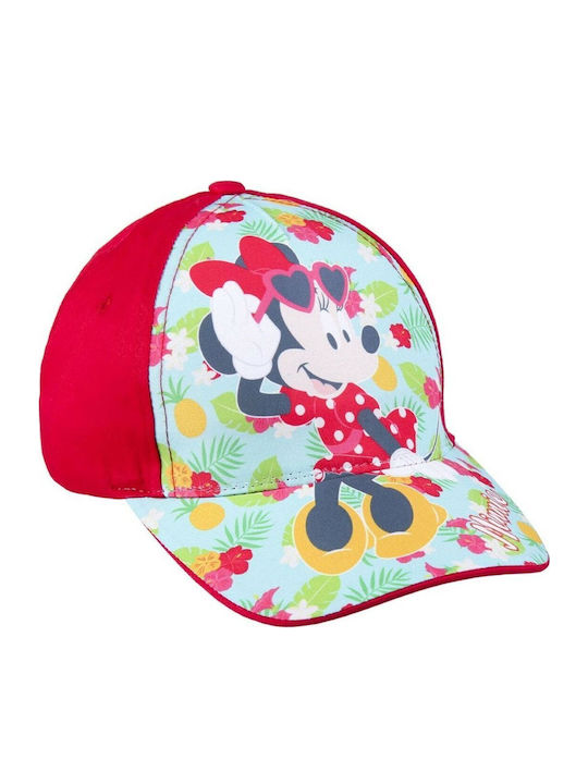 Minnie Mouse Παιδικό Καπέλο Jockey Κόκκινο