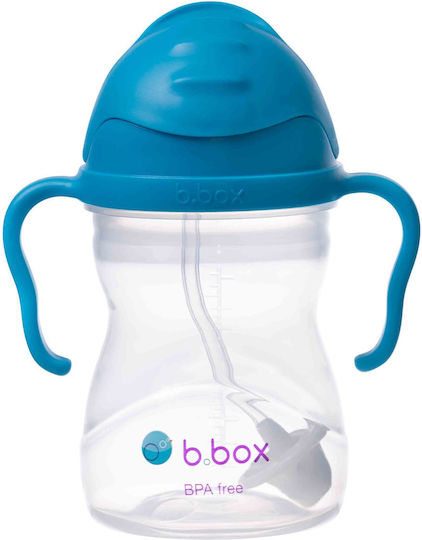 B.Box Kleinkinderbecher aus Plastik Blau 240ml für 6m+m+