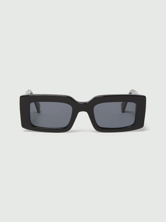 Marella Sunglasses with Black Plastic Frame and Gray Lens