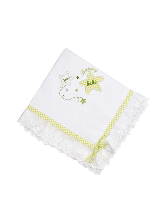 Bunny Bebe Scutec Piqué Light green Verde 90x90εκ.