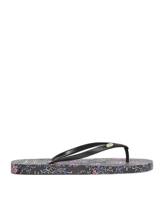 Rake Nature Frauen Flip Flops in Schwarz Farbe