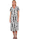 Vamp Damen Maxi Kleid Strand White