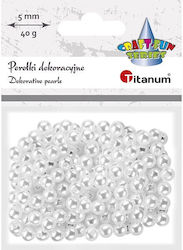 Titanum Мънисто Бял 5мм 40гр