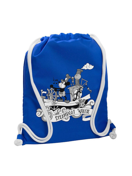 Koupakoupa Mickey Steamboat Gym Backpack Blue