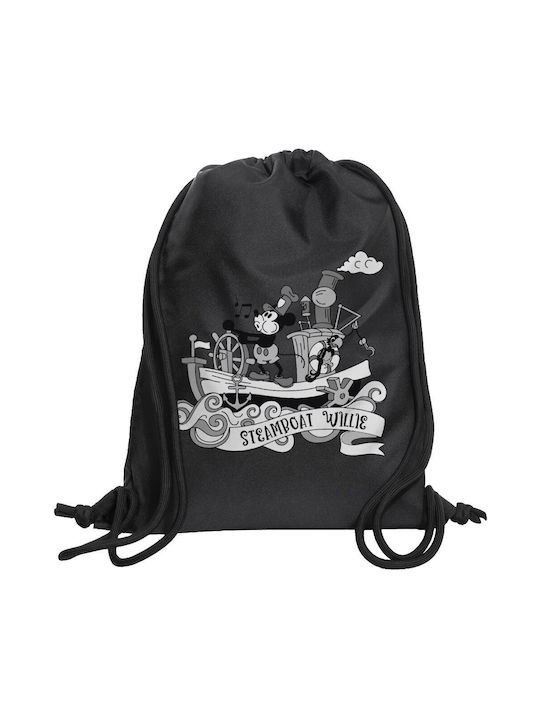 Koupakoupa Mickey Steamboat Gym Backpack Black