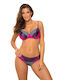 Marko Padded Bikini Set Bra & Slip Bottom with Adjustable Straps GRI