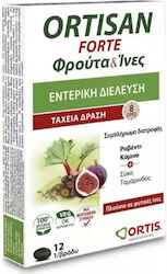 Ortis Ortisan Forte Φρούτα και Ίνες 12 φυτικές κάψουλες Ortis Ortisan Forte Φρούτα και Ίνες 12 φυτικές κάψουλες