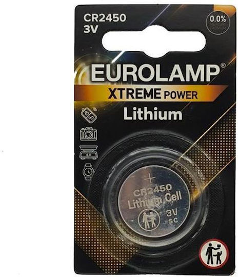 Eurolamp Batterie Lithium für Uhren CR2450 3V 1Stück