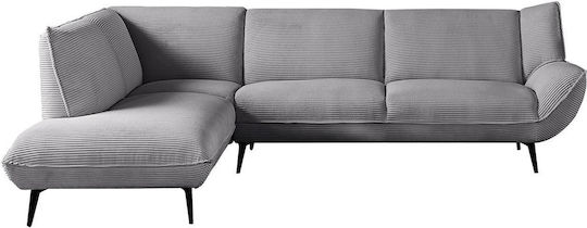 Emerald Eckcouch mit Rechter Ecke Grau 274x88x82cm E9419,21