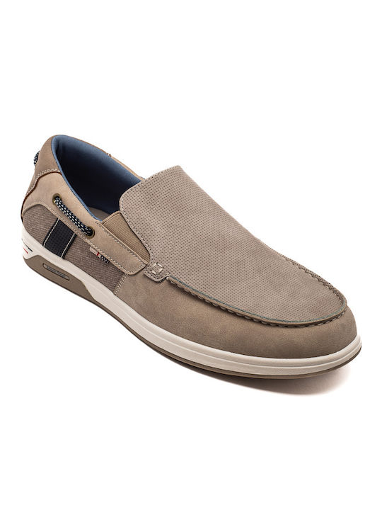 Antonio Donati Men's Boat Shoes Beige