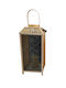 TnS Φαναράκι Bamboo Μαύρο 21x21x46εκ.