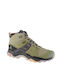 Salomon X Ultra 4 Women's Hiking Boots Waterproof with Gore-Tex Membrane Oil Green / Magnet / Almond Cream