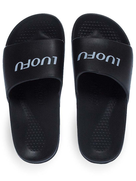 Luofu Men's Black Slides