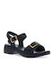Leder Sandalen Schwarz