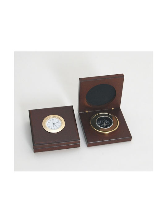 Compass Clock Wooden Box Compass Clock Wooden Box