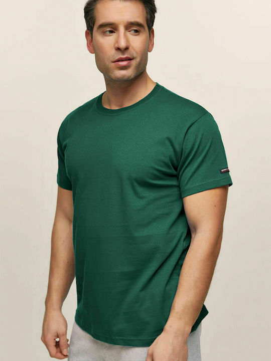 Bodymove Men's Short Sleeve Blouse Green