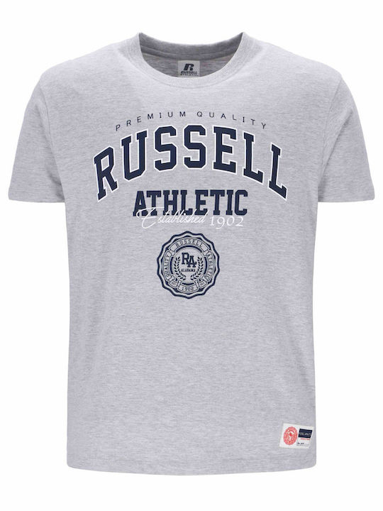 Russell Athletic Ανδρικό Αθλητικό T-shirt Κοντομάνικο Γκρι