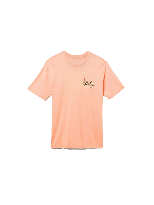 Hurley Evd Wash Parrot Bay Herren T-Shirt Kurzarm Orange
