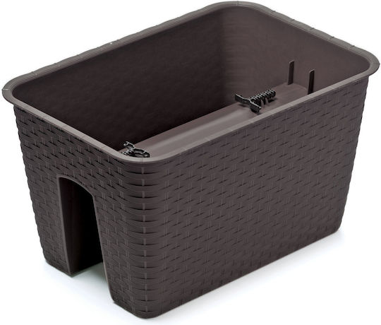 Prosperplast Висящи Саксия Пластмаса Кафяв 39.6x27.2x22.5εκ.