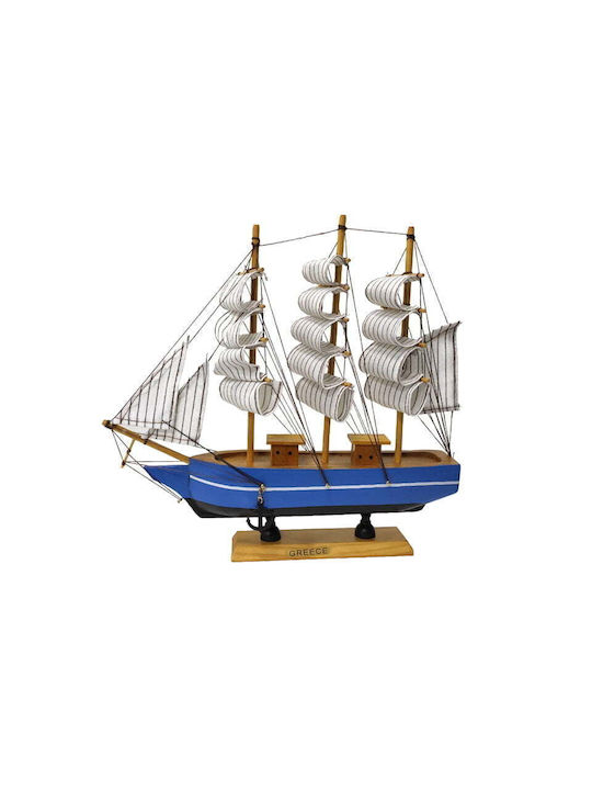 Wooden Miniature Ship 10cm