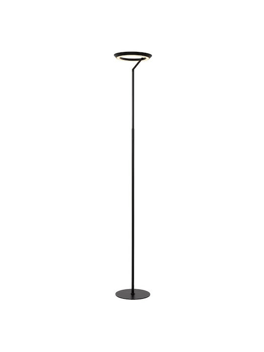 Lucide Lightning Lampă de podea LED cu Lumină Caldă Albă Negru