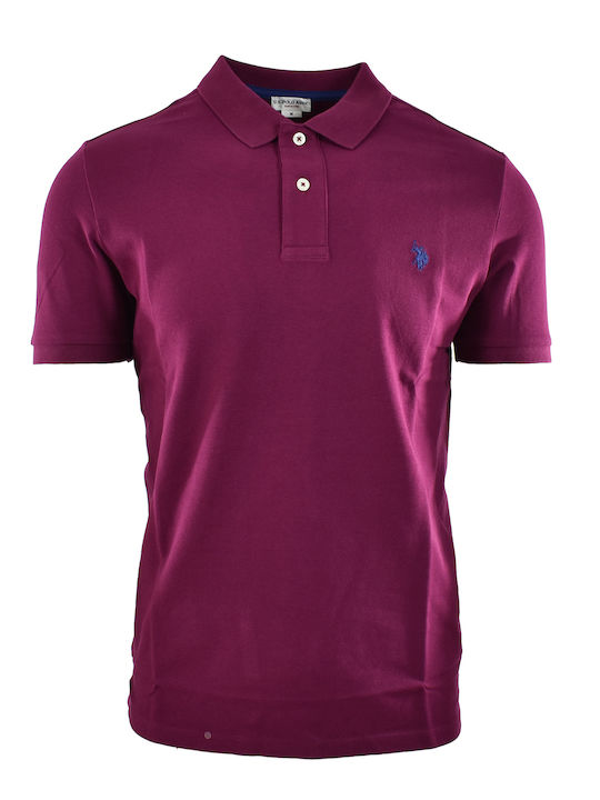 U.S. Polo Assn. T-shirt Bărbătesc cu Mânecă Scurtă Purple