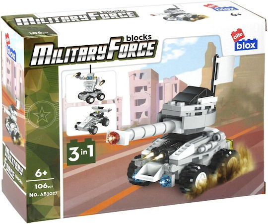 Alleblox Blocuri Military Force 3in1 pentru 6+ ani Ani 106buc