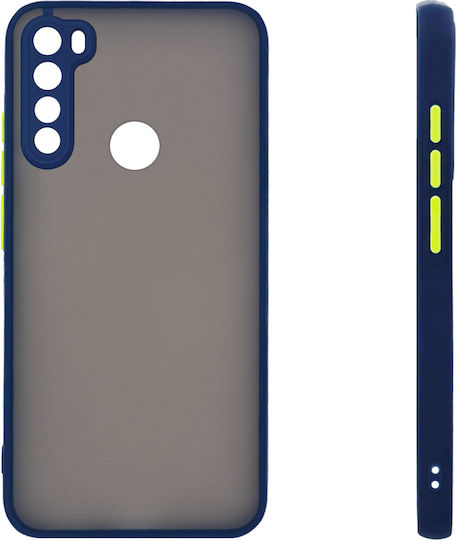 Sonique Color Button Bumper Σιλικόνης / Πλαστικό Μπλε (Redmi Note 8)