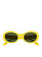 Gucci Damen Sonnenbrille mit Gelb Kunststoff Gestell und Gelb Linse GG1587S 004